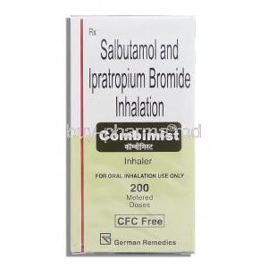 Combimist, Generic Combivent,   Levosalbutamol/ Ipratropium Bromide Inhaler