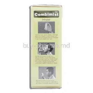 Combimist, Generic Combivent,   Levosalbutamol/ Ipratropium Bromide Inhaler usage direction