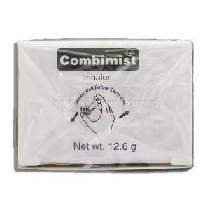 Combimist, Generic Combivent,   Levosalbutamol/  Ipratropium Bromide Inhaler top view