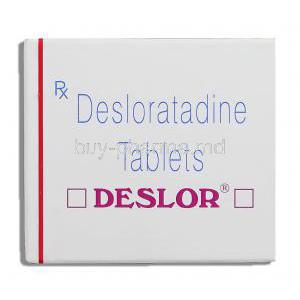 Deslor, Generic  Clarinex, Desloratadine 5 mg box