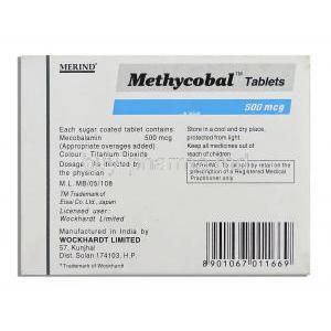Methycobal, Mecobalamin  500 mcg Wochardt manufacturer