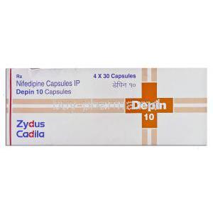 Depin 10, Generic Adalat,  Nifedipine 10 Mg Capsule (Zydus Cadila)