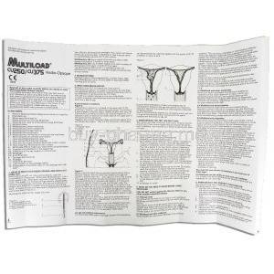 Multiload  CU 375 Intrauterine Contraceptive Device information sheet 2