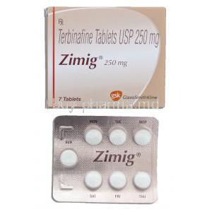 Zimig 250mg, Terbinafine Tablets