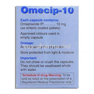 Omecip-10, Generic Prilosec, Omeprazole 10mg, description
