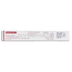 Pramipex ER 1.5, Generic Pramipexole ER, 1.5mg tablet, Sun Pharmaceutical manufacturer