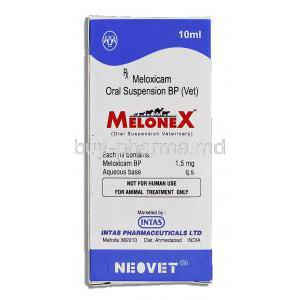 MeloneX (Pet), Meloxicam Oral Suspension 10ml, box description