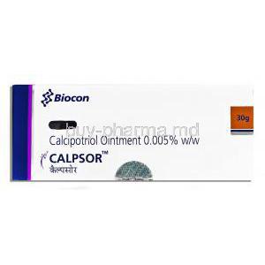 Calpsor, Calcipotriol Ointment, box