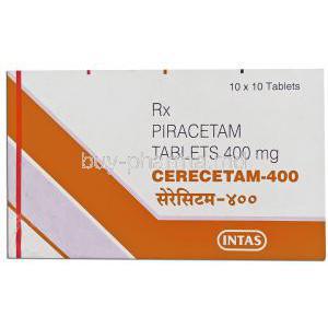 Cerectam, Generic Nootropyl,  Piracetam 400 Mg Tablet (Intas)