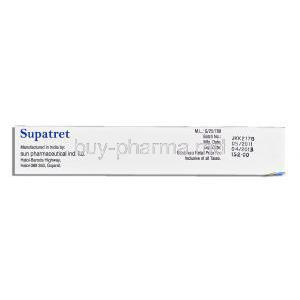 Supatret 0.1, Generic Tretinoin Microsphere Gel 0.1%, 20mg Gel, Sun Pharmaceutical manufacturer