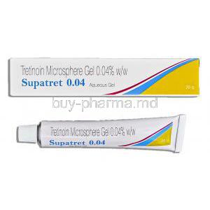 Supatret 0.04, Generic Tretinoin Microsphere Gel 0.04%, 20mg Gel