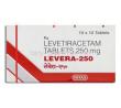 Levera, Generic  Keppra, Levetiracetam 250 mg box