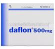 Daflon 500 mg Tablet (Servier) Front