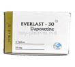 Everlast-30, Generic Priligy, Dapoxetine, 30 mg, Tablet, Box