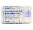 Fexigra, Generic Allegra, Fexofenadine 120mg blister pack information