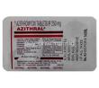 Generic Zithromax, Azithromycin 250 mg tablet blister back