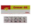 Cresar, Telmisartan 80 mg Cresar Cipla Tablet and box