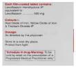 Levoquin, Levofloxacin 500 mg Tablet (Cipla) composition