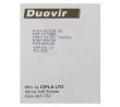 Duovir, Generic Combivir, Lamivudine, Zidovudine Cipla manufacturer info