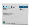 NexGard,Afoxolaner, 28mg Chewable Tablets for Dogs 4-10 Kg 3 Tablets