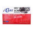 Icare HIV 1&2 Rapid Screen Test, whole blood/ serum/ plasma, Box back presentation with information