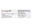 Liofen XL , Baclofen Extended Release Capsules, 20mg  box back presentation with information