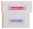 Cardivas, Generic Coreg, Carvedilol 6.25 mg 12.5 mg box