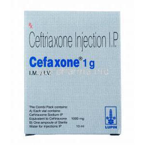 Cefaxone Injection, Ceftriaxone 1000mg