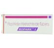 Ropak, Generic  Requip, Ropinirole 1 mg Tablet  box