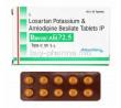 Revas-AM, Losartan and Amlodipine 2.5mg box and tablets