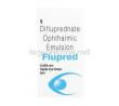 Durezol, Flupred, Difluprednate Ophthalmic Emulsion Eyedrops, 0.05% 5ml, Box front presentation