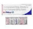 Tritelsar, Telmisartan 80mg, Amlodipine and Chlorthalidone box and tablets