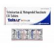 Telsar Beta, Telmisartan and Metoprolol Succinate 25mg box and tablets