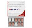 Trimetride, Glimepiride 2mg, Metformin and Voglibose box and tablets