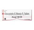 Avas10  D, Atorvastatin (10mg) + Vitamin D3 (1000IU), Tablet, box