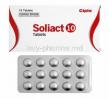 Soliact, Solifenacin 10mg box and tablets