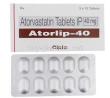 Atorlip, Generic Lipitor,  Atorvastatin 40 Mg