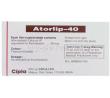 Atorlip, Generic Lipitor,  Atorvastatin 40 Mg Box Information