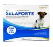 SELAFORTE For Small Dogs 5.1kg to 10kg 0.5ml x 6 Pipettes, Box, Front view