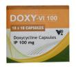 Doxy VI 100, Doxycycline 100mg, Vea Impex, Capsule, Box front view