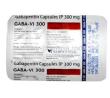Gaba VI 300, Gabapentin 300mg, Capsule, VEA Impex, Blister pack information