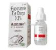 Zocon Eye drops, Fluconazole 0.3%, 5ml FDC, Box, bottle information