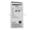 Letronol, Letrozole 2.5mg, 5tablets, Knoll Pharmaceuticals Ltd, Box information