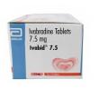 Ivabid, Ivabradine 7.5 mg, Abbott Healthcare, Box side view