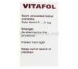 Vitafol,  Folic Acid 5 Mg Box Composition