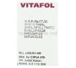 Vitafol,  Folic Acid 5 Mg Manufacturer Information