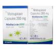 Moluzen, Molnupiravir 200 mg, 40capsules, Xenon Pharmaceuticals, Box front view, back view