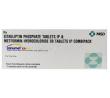 Janumet XR CP, Sitagliptin 100 mg x 7 tablets, Metformin 1000 mg x 7 tablets (Combipack), MSD, Box front view