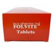 Folvite, Folic Acid 5mg, 45tablets, Pfizer India, Box side view