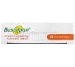 Buscopan plus, Butylscopolamin 10mg/ Paracetamol 500mg, Sanofi, Box top view